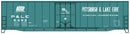 PREORDER Accurail HO 5829 5800 Series 50' Welded-Side Plug Door Steel Boxcar, Pittsburgh & Lake Erie