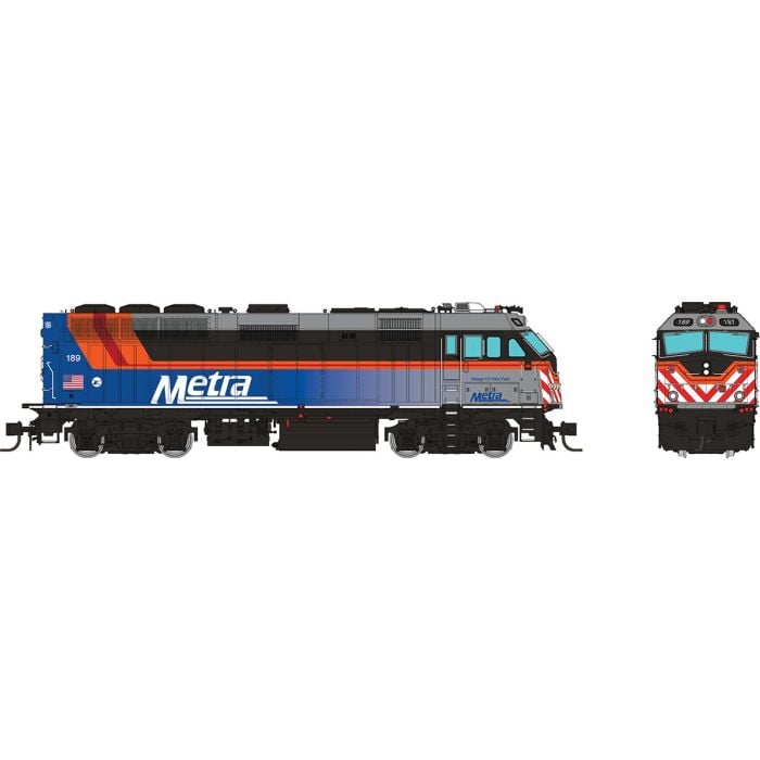 PREORDER Rapido N 583006 EMD F40PHM-2, Metra (Fade Scheme/Village of Villa Park)