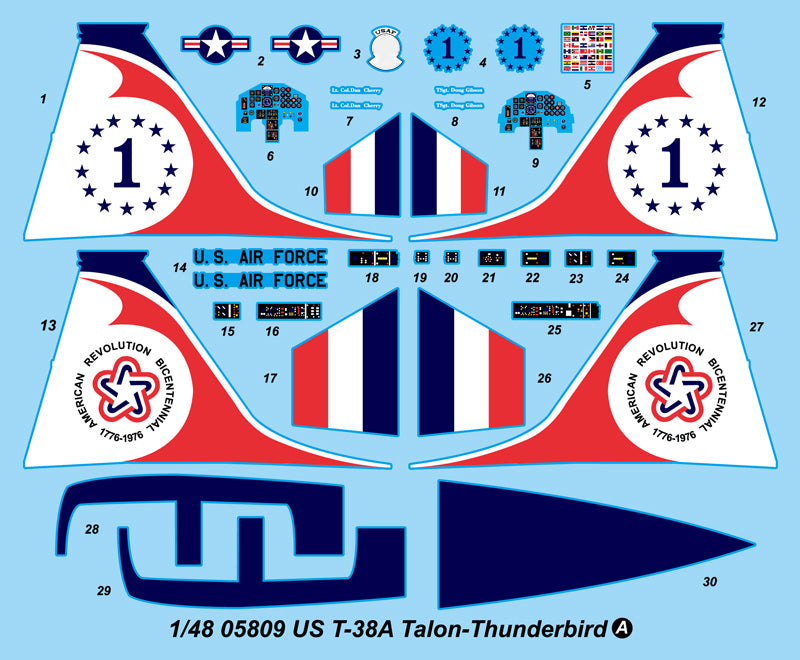 Trumpeter US T-38A Talon - Thunderbird 05809 1:48