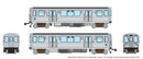 PREORDER Rapido N 588503 CTA 2600 Budd Series L Car Set, Chicago Transit Authority Speedlines (2-Pack) (DCC & Sound Equipped)