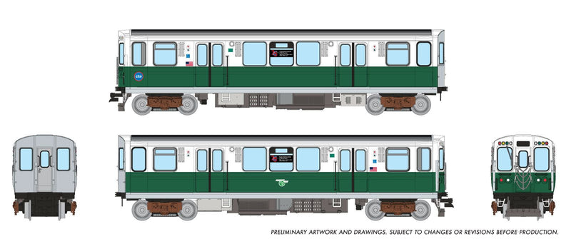 PREORDER Rapido N 588008 CTA 2600 Budd Series L Car Set, Chicago Transit Authority 75th Anniversary (2-Pack)