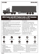 Trumpeter 01015 M915 Tractor with M872 Flatbed trailer & 40FT Container 1:35