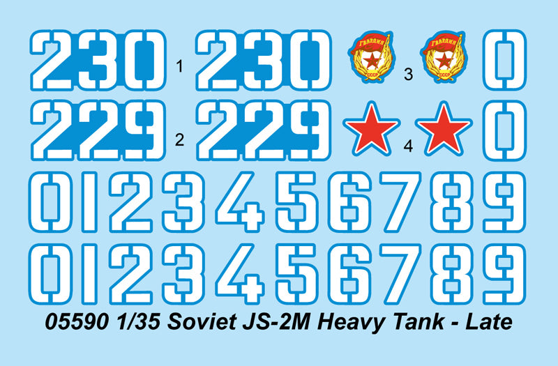 Trumpeter 05590 Soviet JS-2M Heavy Tank - Late 1:35
