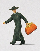Preiser HO 28015 Individual Figure, Travelers, Priest in a Hurry
