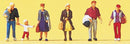 Preiser N 79198 Passengers, Walking Passengers