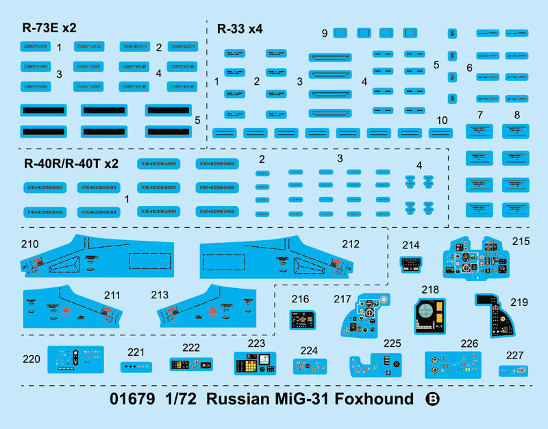 Trumpeter Russian MiG-31 Foxhound 01679 1:72