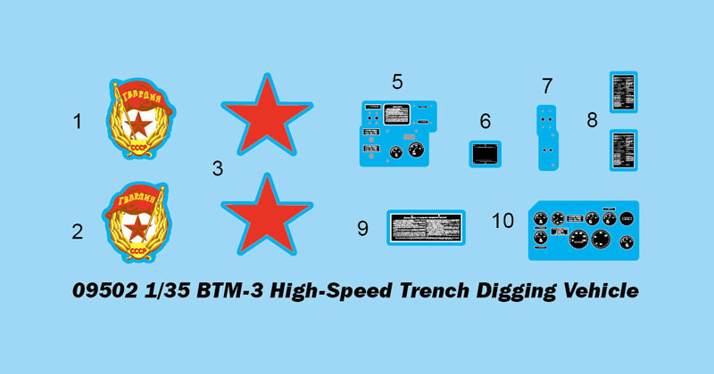 Trumpeter BTM-3 High-Speed Trench Digging Vehicle 09502 1:35