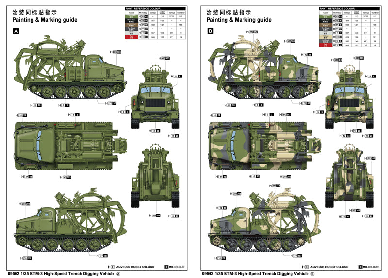 Trumpeter BTM-3 High-Speed Trench Digging Vehicle 09502 1:35