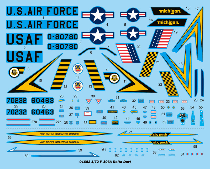 Trumpeter US F-106A Delta Dart 01682 1:72