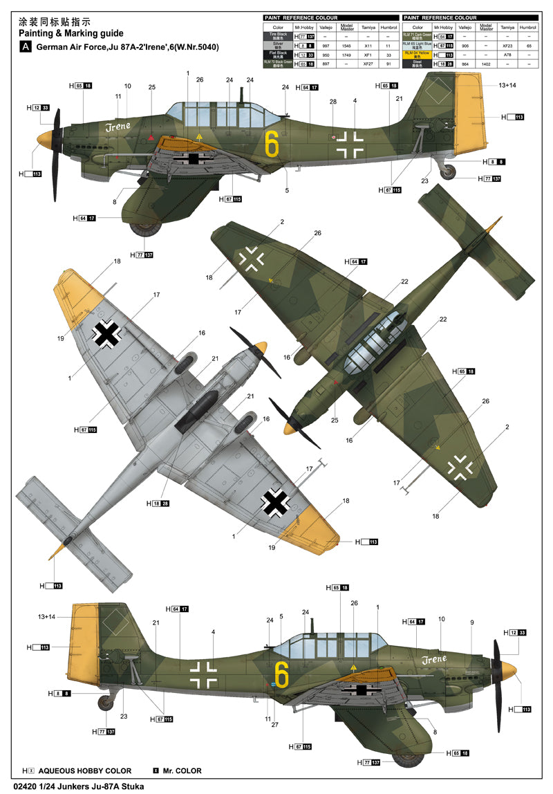 Trumpeter Junkers Ju-87A Stuka 02420 1:24