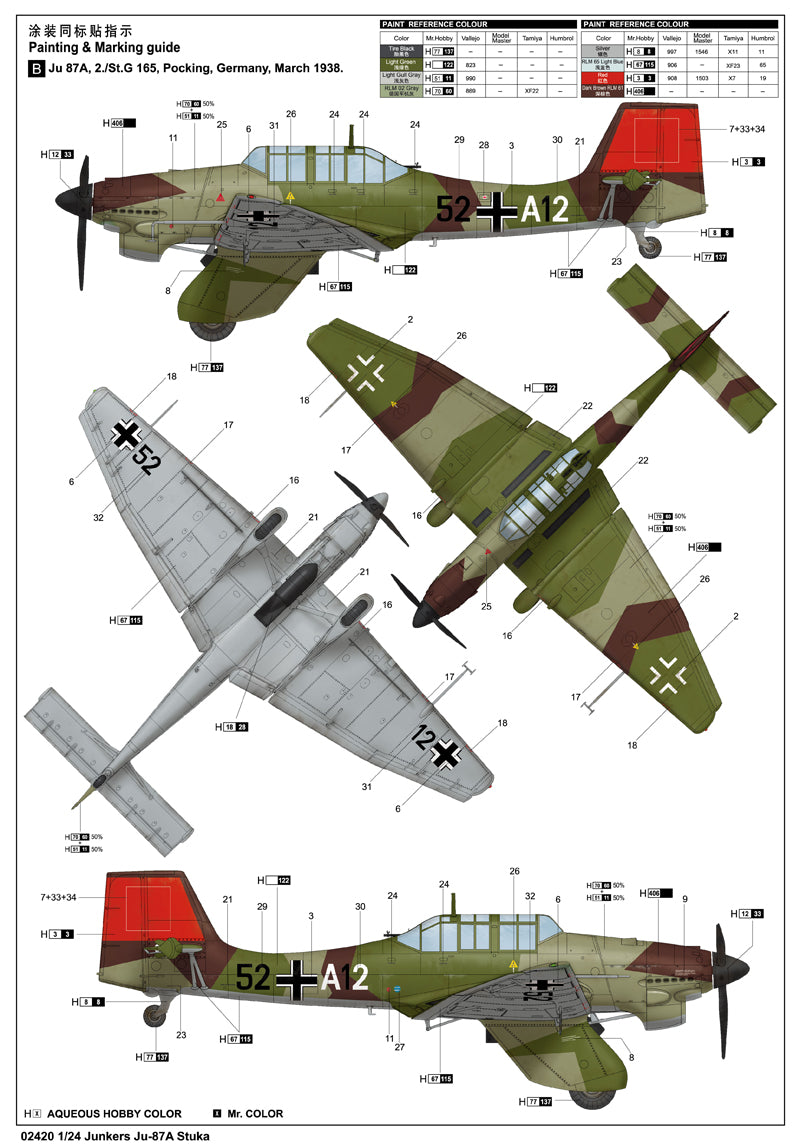 Trumpeter Junkers Ju-87A Stuka 02420 1:24