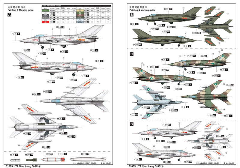 Trumpeter Nanchang Q-5C 01685 1:72