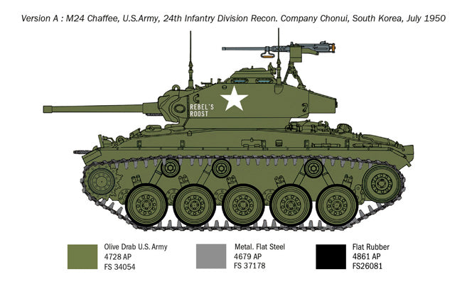 Italeri 6587 - SCALE 1 : 35 M24 Chaffee Korean War