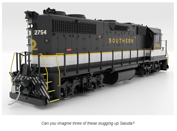 Rapido 38013 HO EMD GP38 High Nose - Standard DC -- Southern Railway