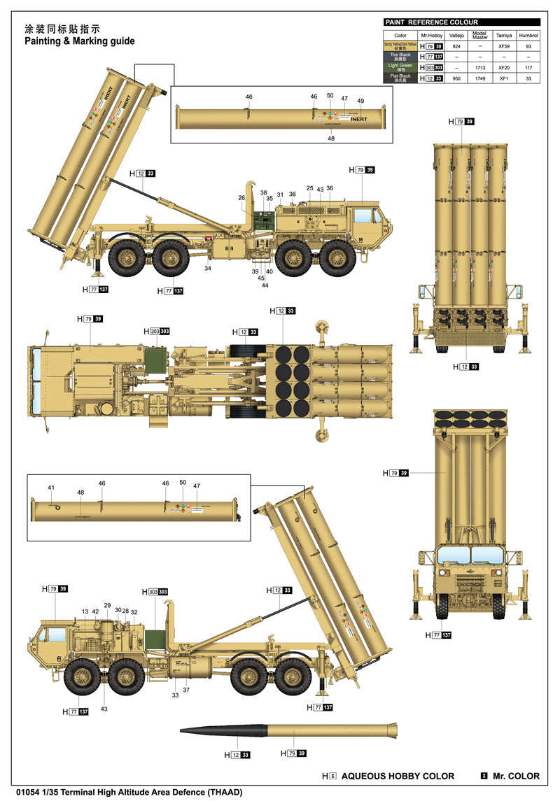 Trumpeter Terminal High Altitude Area Defence (THAAD) 01054 1:35