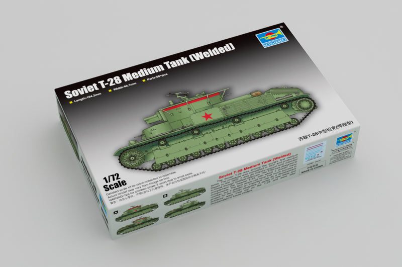 Trumpeter Soviet T-28 Medium Tank (Welded) 07150 1:72