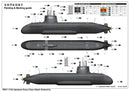 Trumpeter 05911 Japanese Soryu Class Attack Submarine 1:144