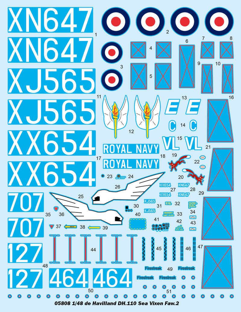 Trumpeter de Havilland DH.110 Sea Vixen Faw.2 05808 1:48