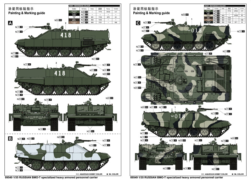 Trumpeter 09549 Russian BMO-T specialized heavy armored personnel carrier 1:35
