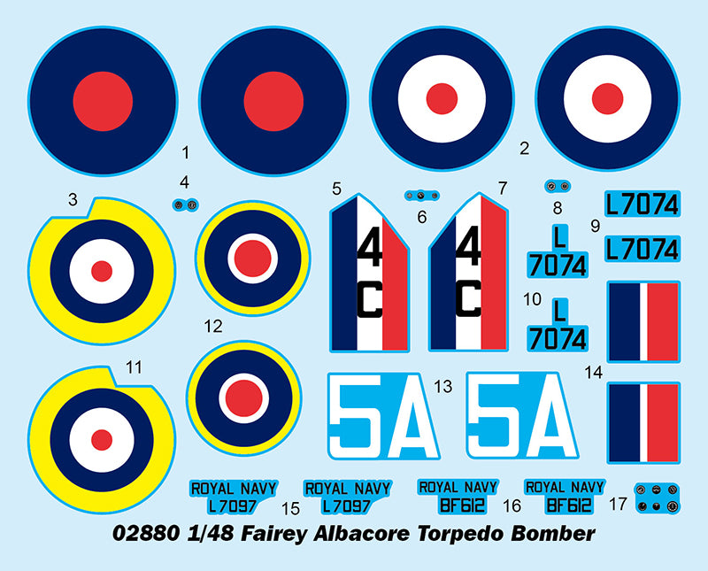 Trumpeter Fairey Albacore Torpedo Bomber 02880 1:48