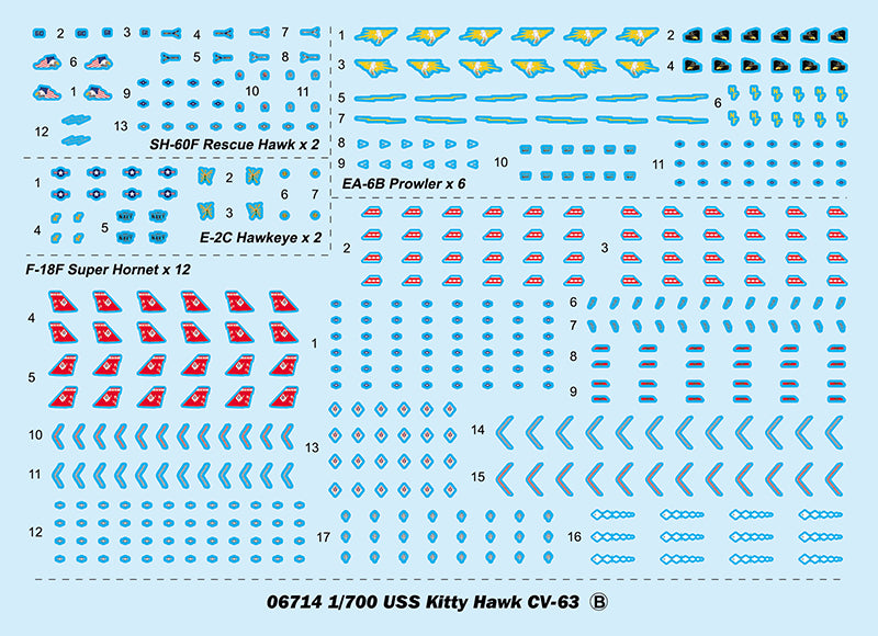 Trumpeter USS Kitty Hawk CV-63 06714 1:700