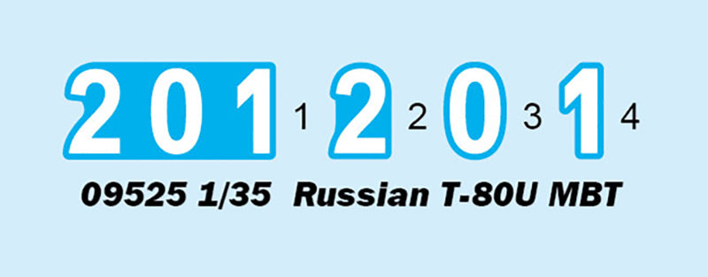 Trumpeter 09525 Russian T-80U MBT 1:35