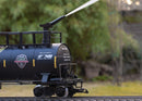 LGB 29911  First Responder Train-Only Set w/Squirting Tank Car - Sound and DCC -- Norfolk Southern Diesel & 2 Cars (black, red, white, gold), G Scale