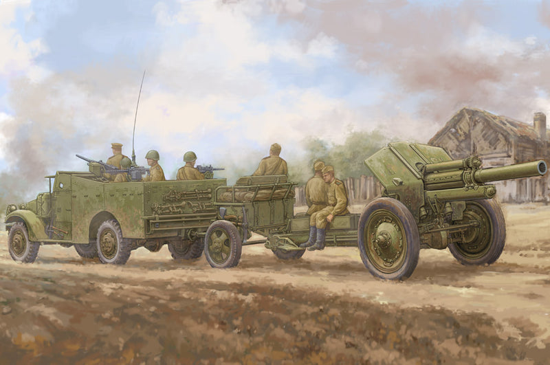Hobby Boss 1/35 M3A1 late version tow 122mm Howitzer M-30