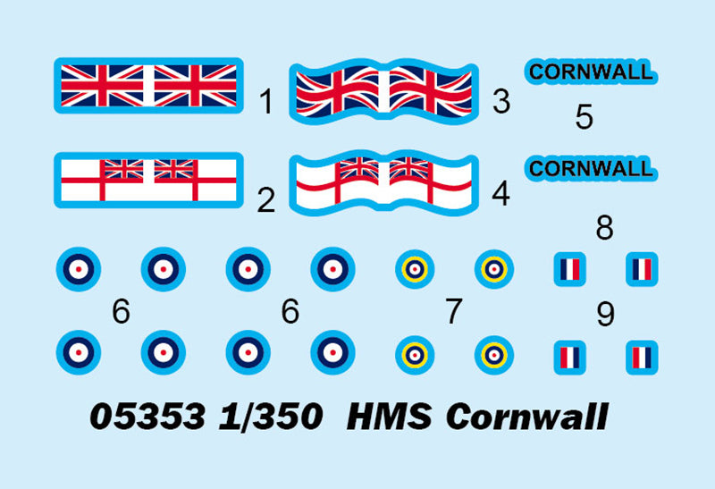 Trumpeter HMS Cornwall 05353 1:350