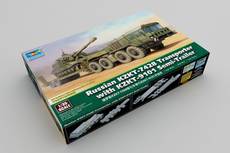 Trumpeter 01039 Russian KZKT-7428 Transporter with KZKT-9101 Semi-Trailer 1:35