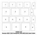 Trumpeter 01039 Russian KZKT-7428 Transporter with KZKT-9101 Semi-Trailer 1:35