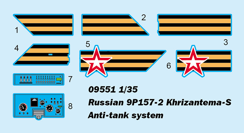 Trumpeter Russian 9P157-2 Khrizantema-S Anti-tank system 09551 1:35