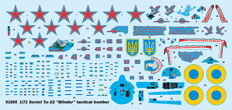 Trumpeter Soviet Tu-22 "Blinder" tactical bomber 01695 1:72