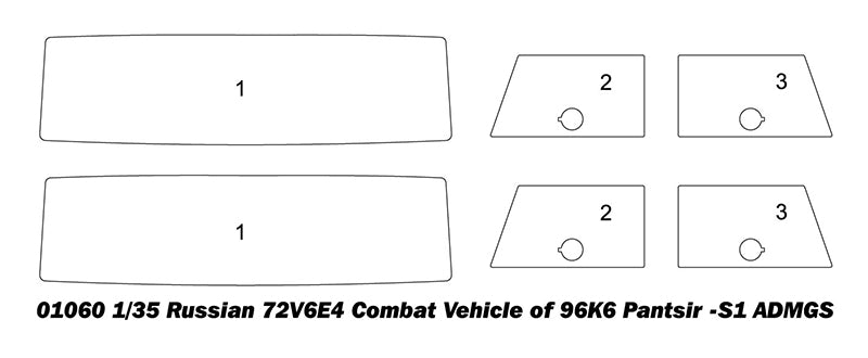 Trumpeter 01060 Russian 72V6E4 Combat Vehicle of 96K6 Pantsir -S1 ADMGS 1:35