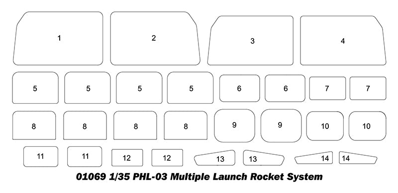 Trumpeter 01069 PHL-03 Multiple Launch Rocket System 1:35