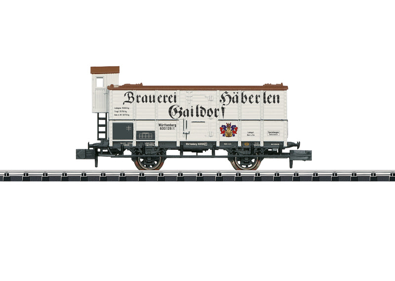 PREORDER Minitrix N 18994 Insulated Wood Beer Boxcar, Haberlen Brewery