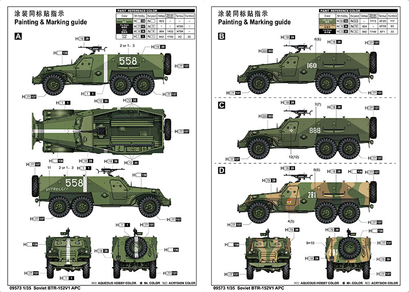 Trumpeter Soviet BTR-152V1 APC 09573 1:35