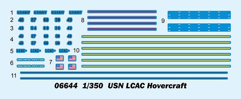 Trumpeter USN LCAC Hovercraft 06644 1:350