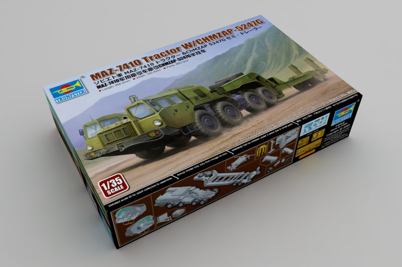 Trumpeter 01056 MAZ-7410 Tractor W/CHMZAP-5247G 1:35