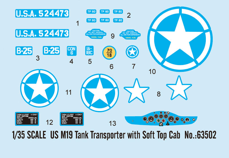 I Love Kit 63502 1:35 US M19 Tank Transporter With Soft Top Cab