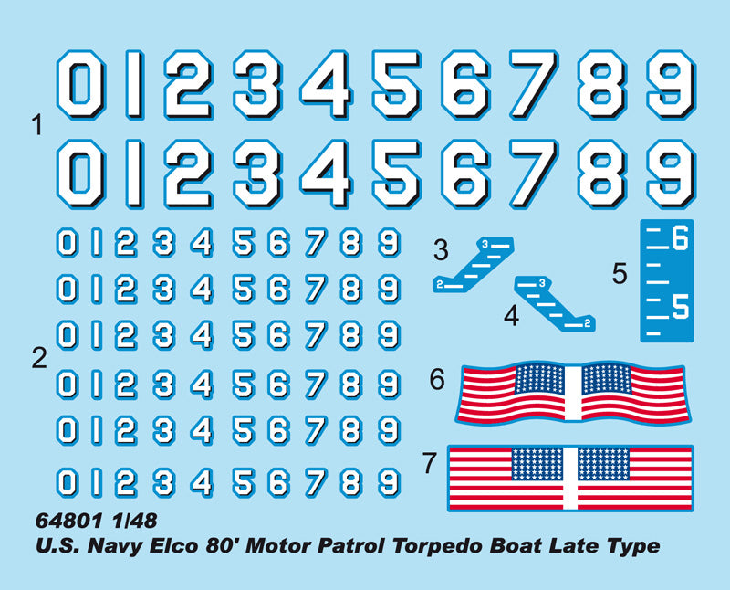 I Love Kit 64801 1:48 U.S. Navy Elco 80 Motor Patrol Torpedo Boat Late Type
