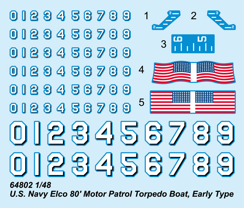 I Love Kit 64802 1:48 U.S. Navy Elco 80 Motor Patrol Torpedo Boat, Early Type