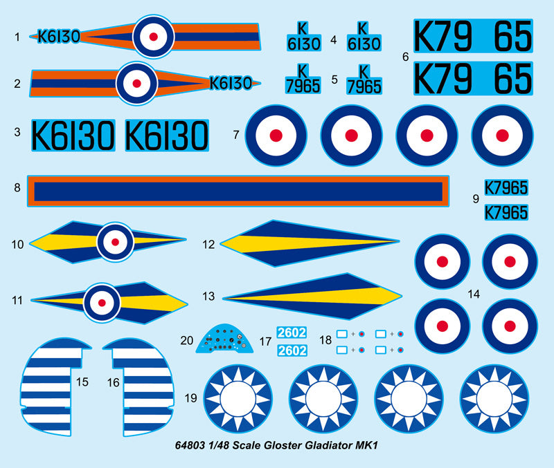 I Love Kit 64803 1:48 Gloster Gladiator MK1