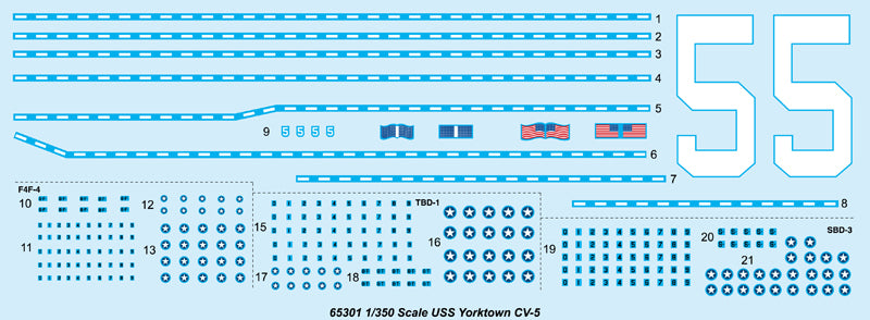 I Love Kit 65301 1:350 USS Yorktown CV-5