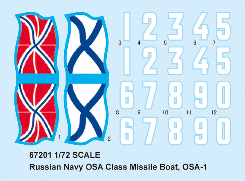 I Love Kit 67201 1:72 Russian Navy OSA Class Missile Boat , OSA-1