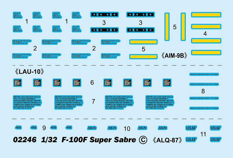 Trumpeter F-100F Super Sabre 02246 1:32