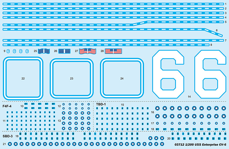 Trumpeter USS Enterprise CV-6 03712 1:200