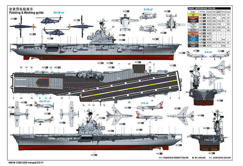 Trumpeter USS Intrepid CV-11 05618 1:350