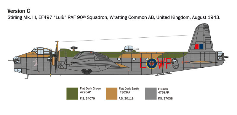 Italeri 1462 - SCALE 1 : 72 Stirling Mk. III