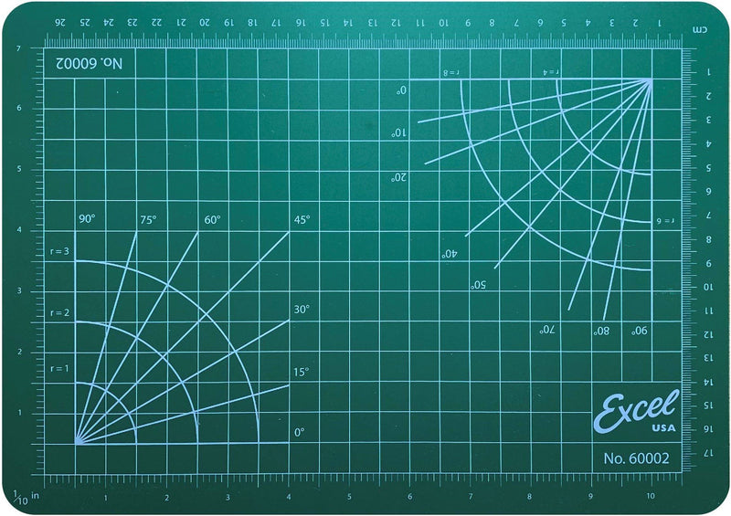 Excel 60002 Self Healing Cutting Mat, 8-1/2" x 12"